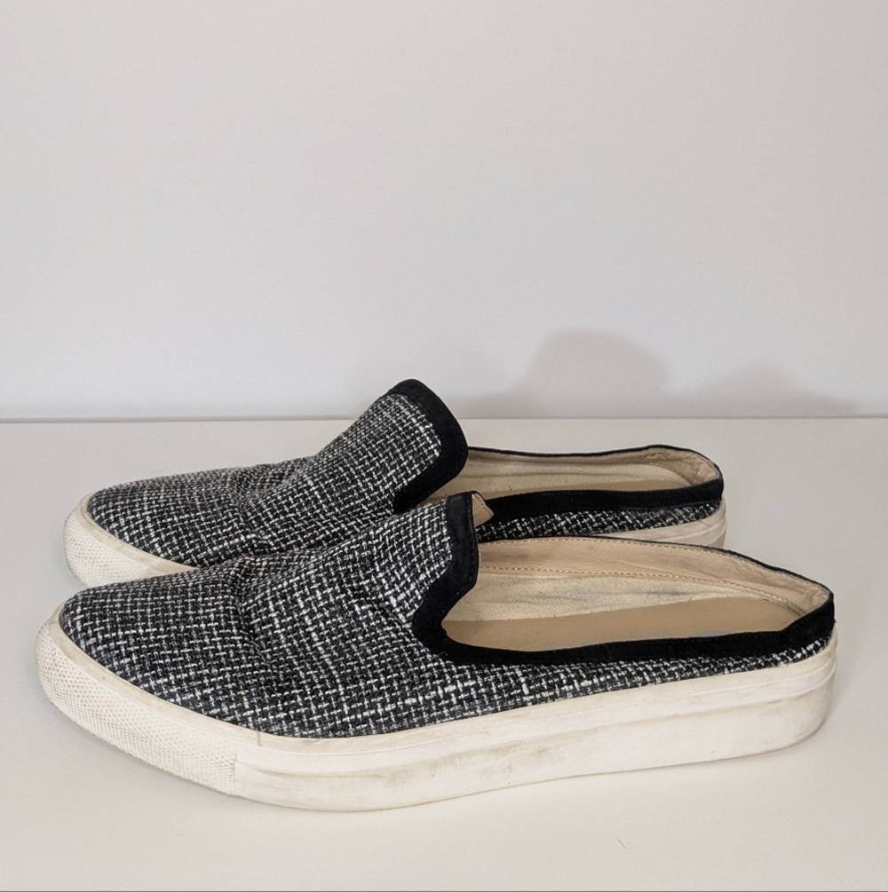 Women's Canvas Mule Sneakers Platform, pointed toe  slip on - size 9